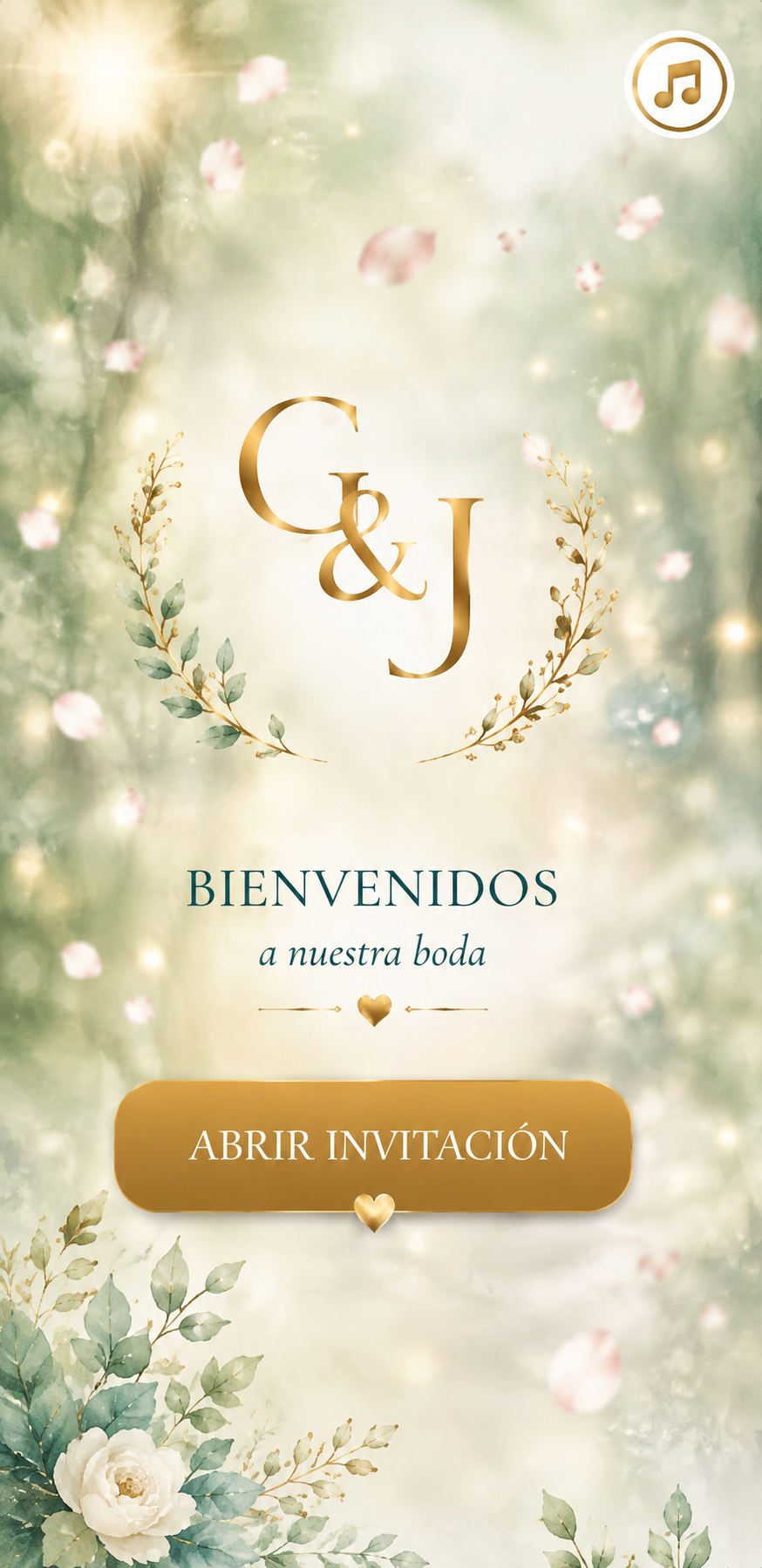 Bienvenidos a nuestra boda, Gloria y José